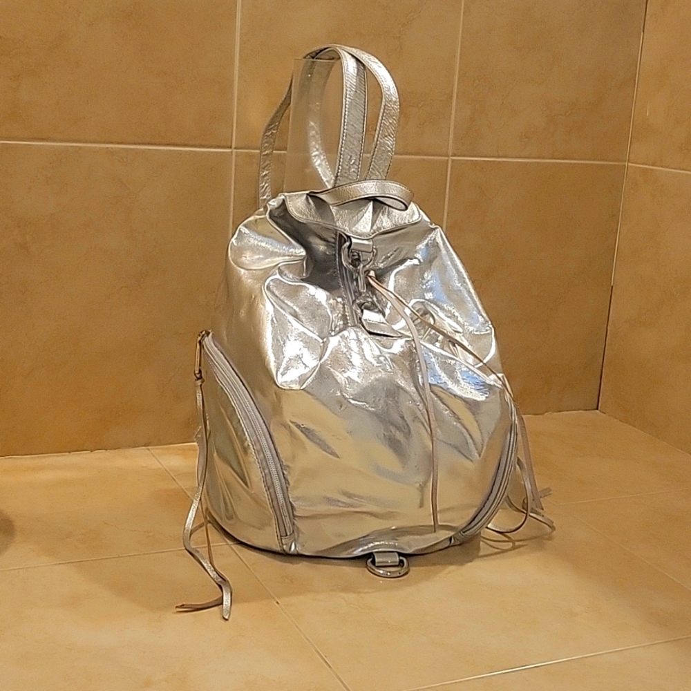 Rebecca Minkoff Silver Backpack
